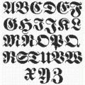 Alphabet for cross-stitch