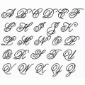 Alphabet for cross-stitch